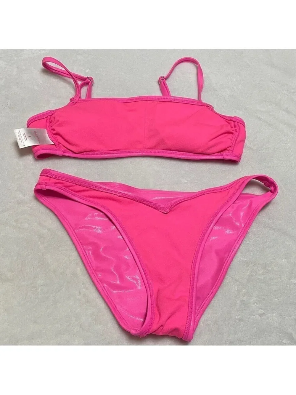 Xhilaration Glossy Pink Bikini Set Sz Small
